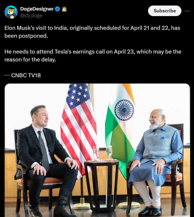 Modi and Elon